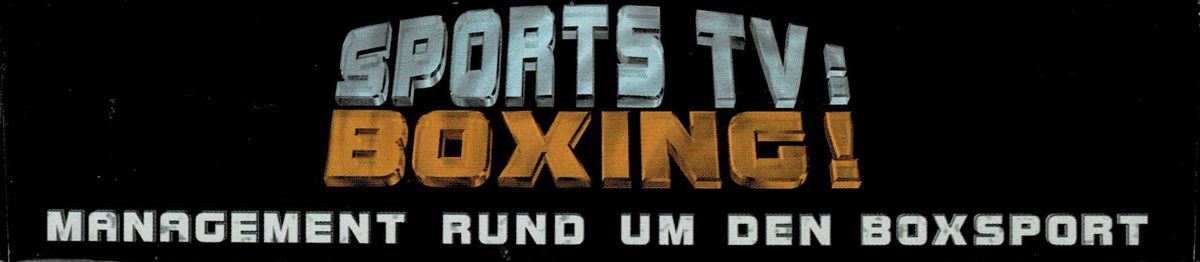 Spine/Sides for Sports TV: Boxing! (Windows): Top