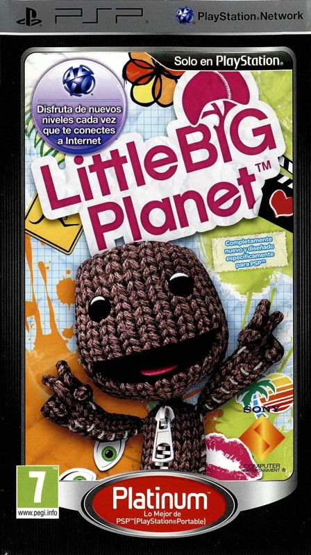 Front Cover for LittleBigPlanet (PSP) (Platinum release)