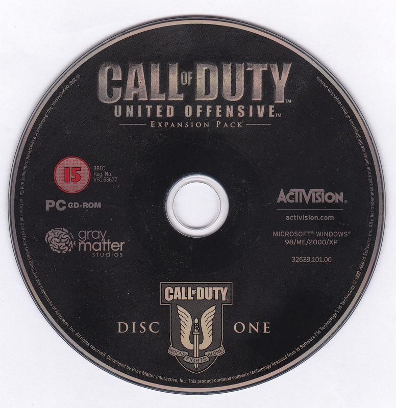 Media for Call of Duty: United Offensive (Windows): Disc 1