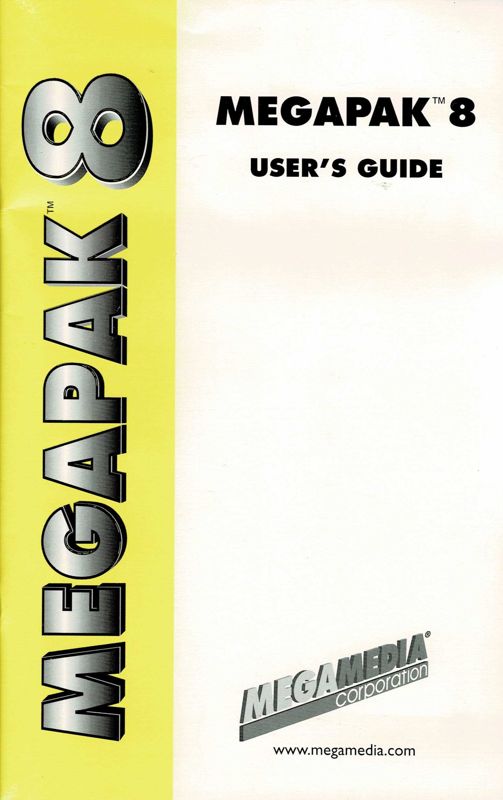 Manual for Megapak 8 (DOS and Windows and Windows 3.x): Front