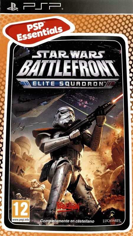 Front Cover for Star Wars: Battlefront - Elite Squadron (PSP) (PSP Essentials release)