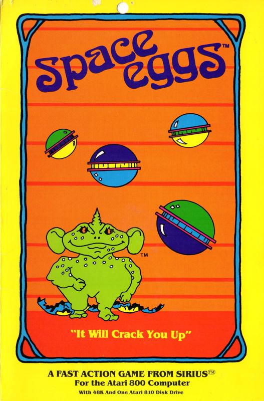 Front Cover for Space Eggs (Atari 8-bit)