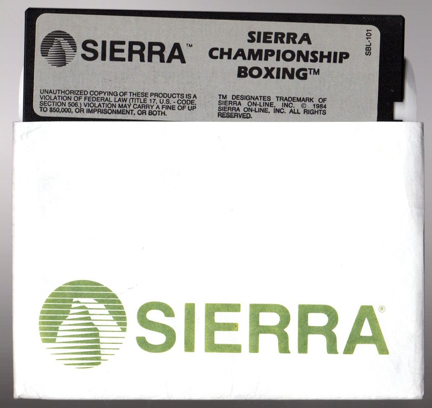 Media for Sierra Championship Boxing (Apple II)