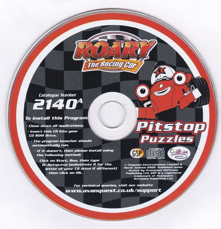 Media for Roary The Racing Car: Pitstop Puzzles (Windows) (GSP release)