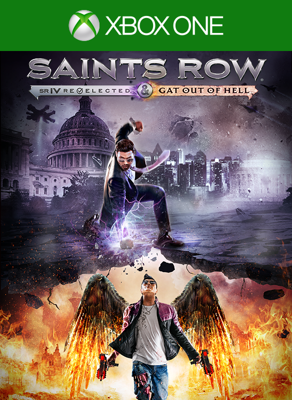 Front Cover for Saints Row IV: Re-Elected & Gat Out of Hell (Xbox One) (download release): 1st version