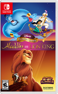 Front Cover for Disney Classic Games: Aladdin and The Lion King (Nintendo Switch) (download release): 1st version