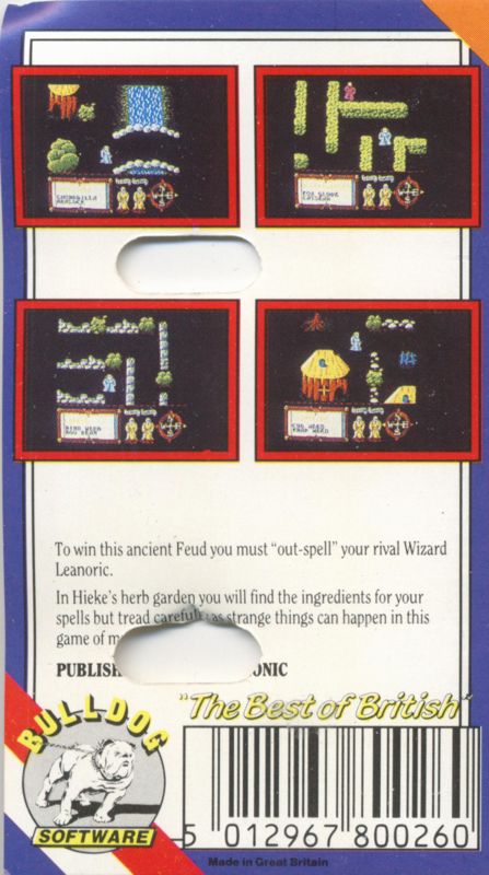 Back Cover for Feud (Amstrad CPC)