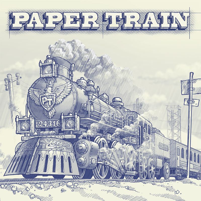 Paper Train Traffic cover or packaging material MobyGames