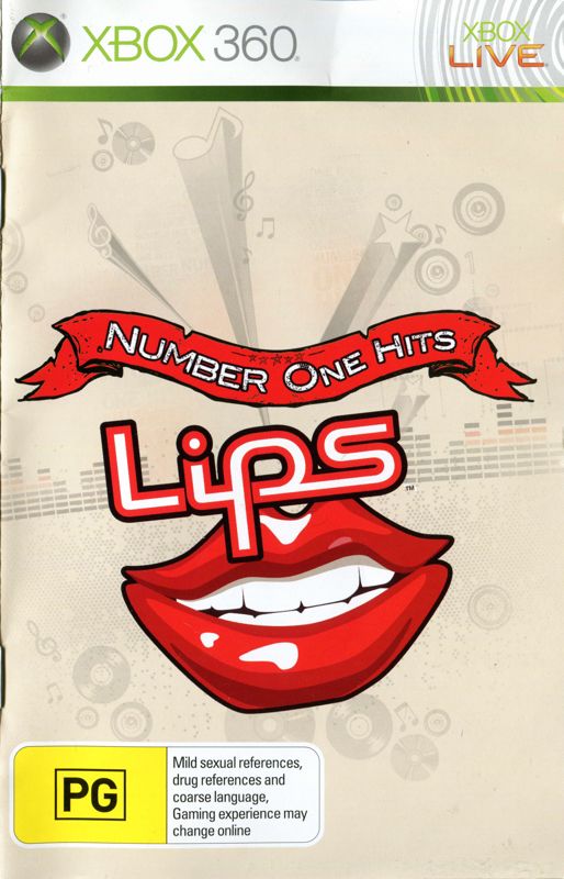 Lips Number One Hits cover or packaging material MobyGames