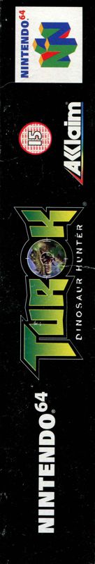 Spine/Sides for Turok: Dinosaur Hunter (Nintendo 64): Top