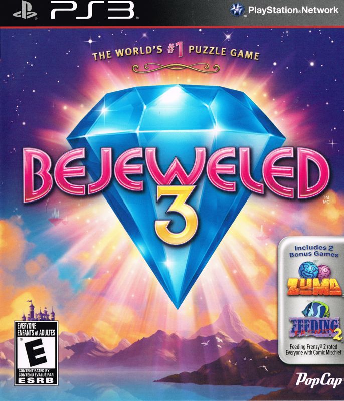 Other for Bejeweled 3 (PlayStation 3): Keep Case - Front