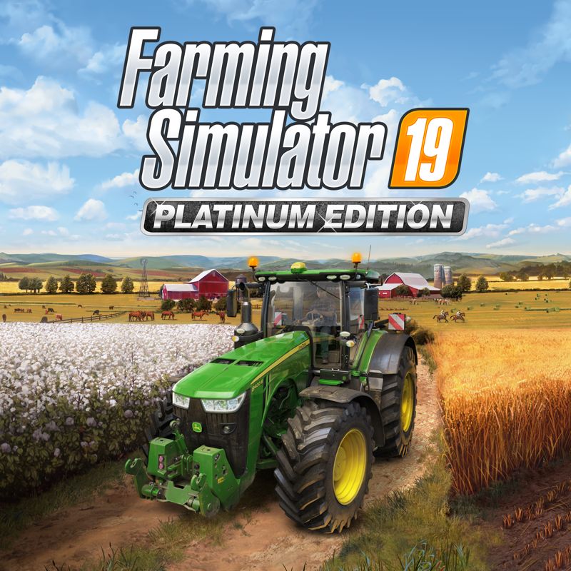 Front Cover for Farming Simulator 19: Platinum Edition (PlayStation 4) (download release)