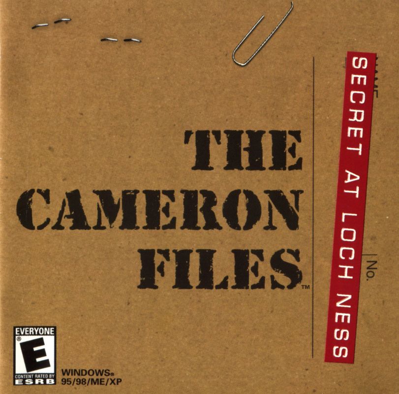 Manual for Cameron Files 1 & 2 Combo (Windows) (Bulk release tightly wrapped so each side shows one manual front): Secret at Loch Ness - Front