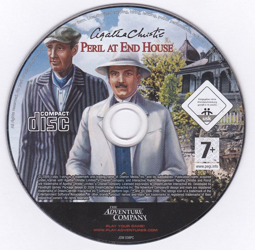 Media for Agatha Christie: Peril at End House (Windows)