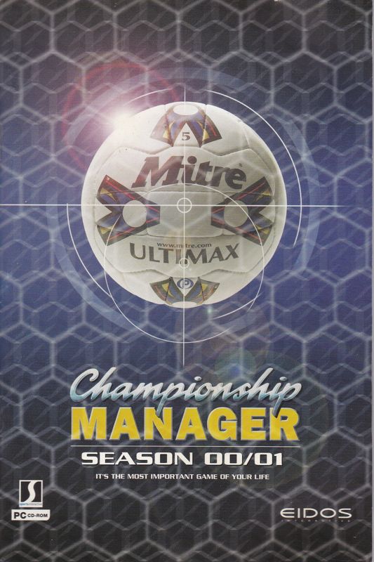 Championship Manager: Season 00/01 cover or packaging material - MobyGames
