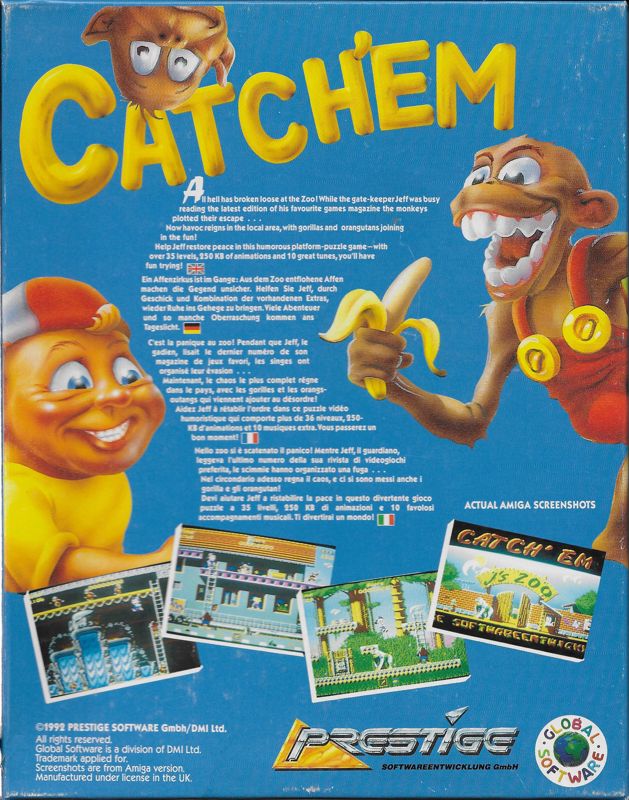 Back Cover for Catch 'Em (DOS)