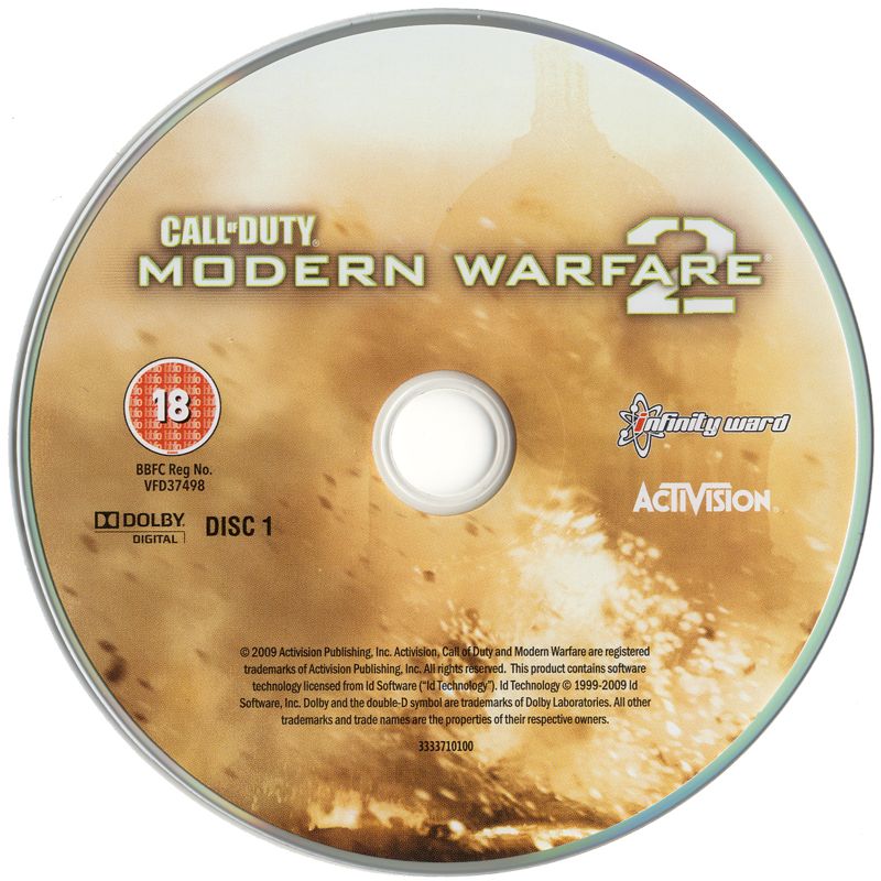 Media for Call of Duty: Modern Warfare 2 (Windows) (European English release): Disc 1/2