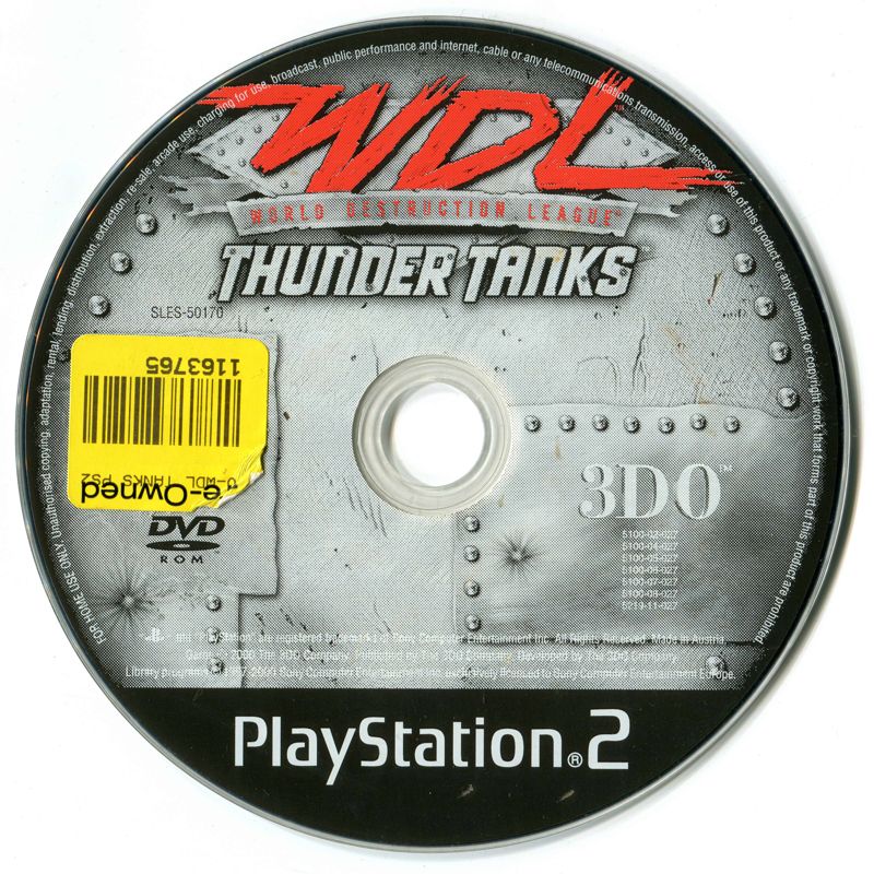 Media for World Destruction League: Thunder Tanks (PlayStation 2)