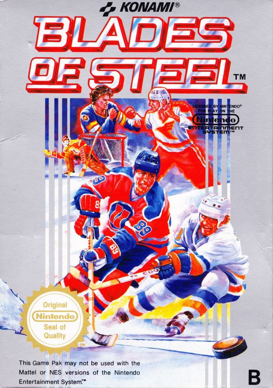 Front Cover for Blades of Steel (NES)