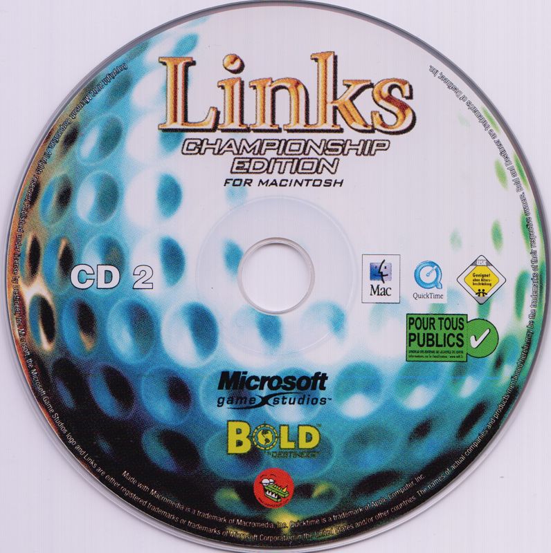 Media for Links: Championship Edition (Macintosh): Disc 2