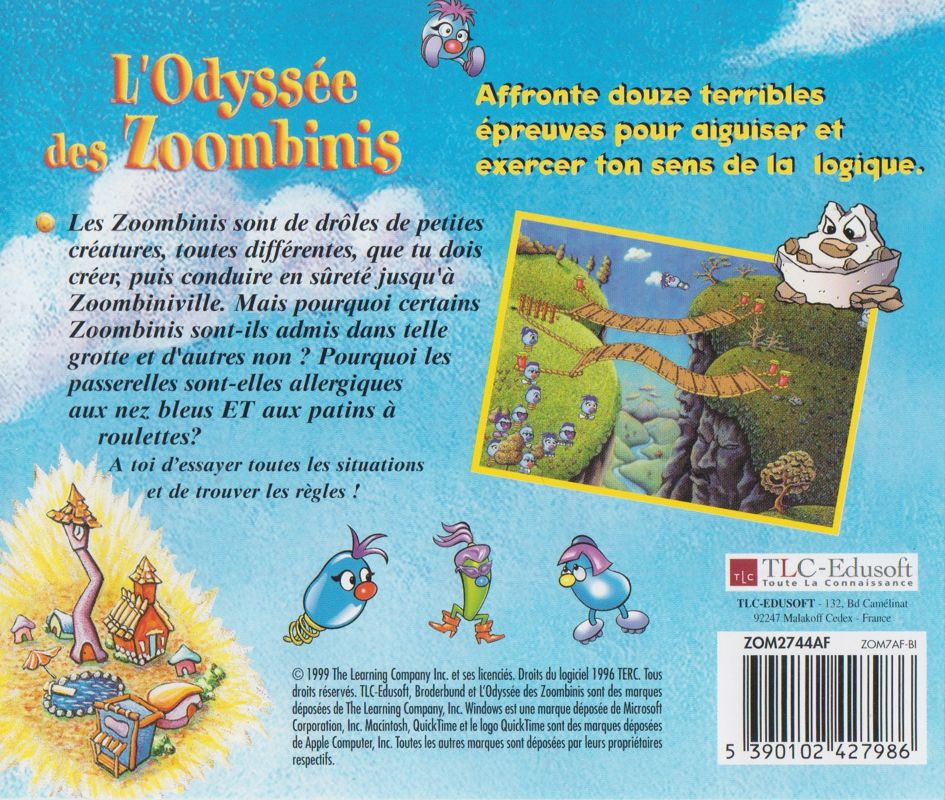 Logical Journey of the Zoombinis cover or packaging material - MobyGames