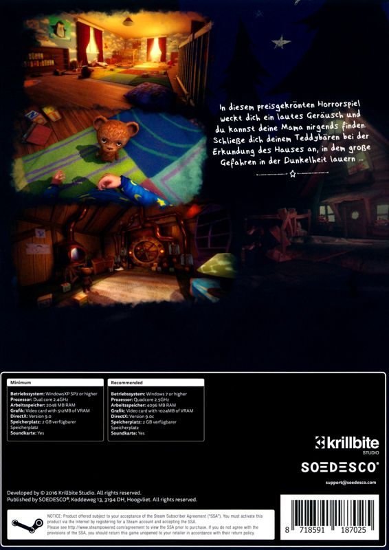 Back Cover for Among the Sleep: Enhanced Edition (Windows)