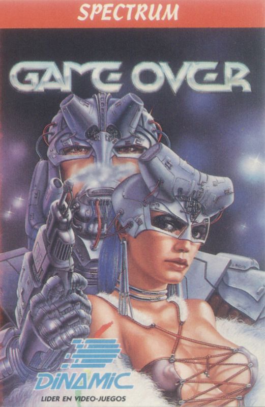 Front Cover for Game Over (ZX Spectrum): The uncensored cover by Luis Royo