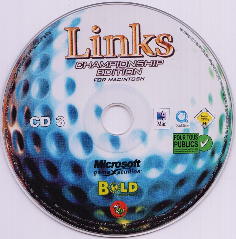 Media for Links: Championship Edition (Macintosh): Disc 3