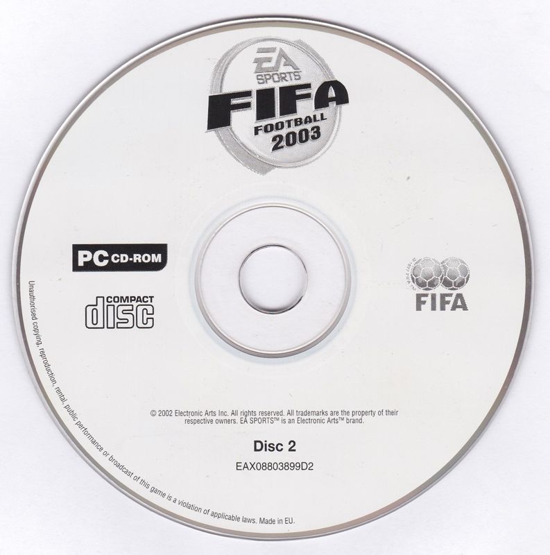 Media for FIFA Soccer 2003 (Windows) (Alternate release with white discs): Disc 2