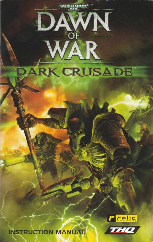 Manual for Warhammer 40,000: Dawn of War - Dark Crusade (Windows) (European English release): Front