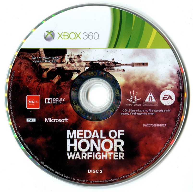Media for Medal of Honor: Warfighter (Limited Edition) (Xbox 360): Disc 2