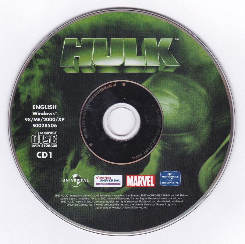 Media for Hulk (Windows): Disc 1