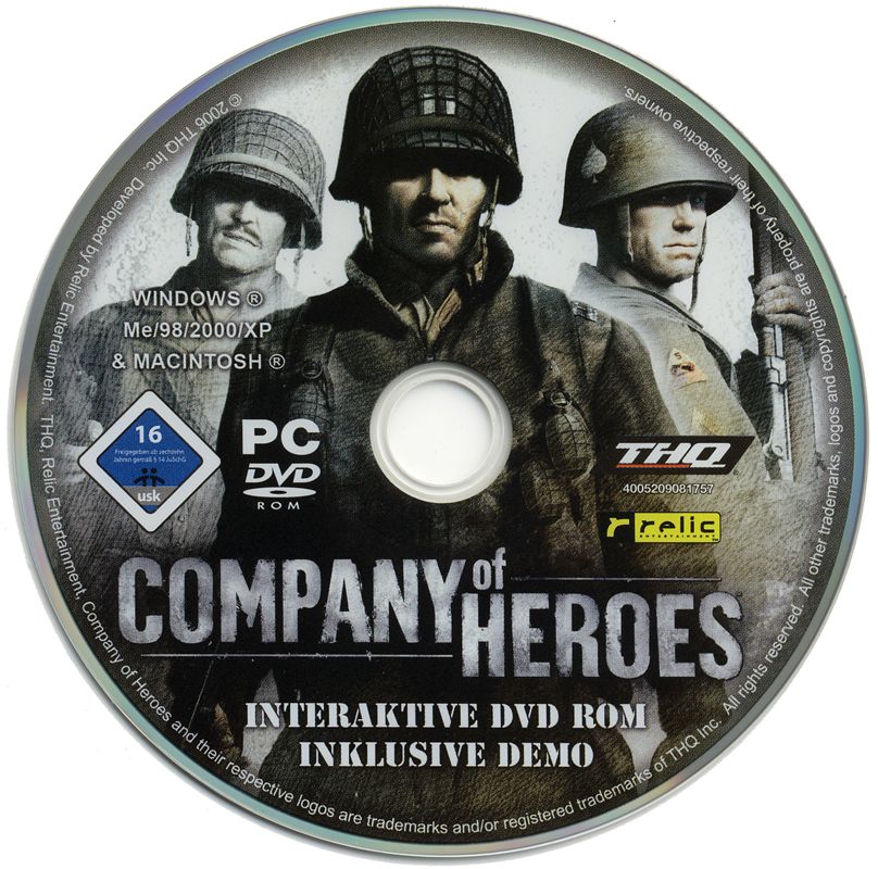 Media for Warhammer 40,000: Dawn of War - Dark Crusade (Windows): Company of Heroes Demo DVD