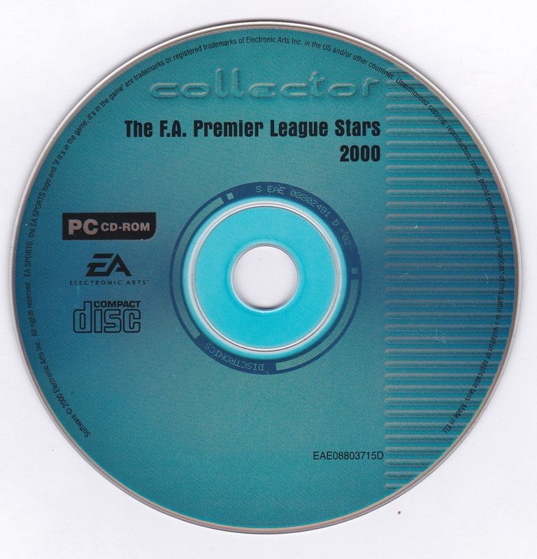 Media for The F.A. Premier League Stars (Windows) ('collector' re-release): Game Disc