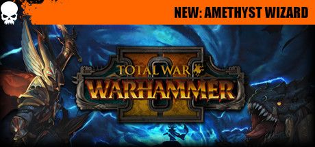 Front Cover for Total War: Warhammer II (Linux and Macintosh and Windows) (Steam release): Amethyst Wizard Added Cover Art
