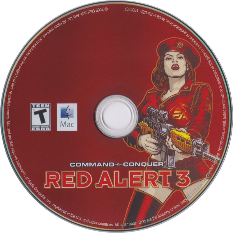 Media for Command & Conquer: Red Alert 3 (Macintosh): DVD
