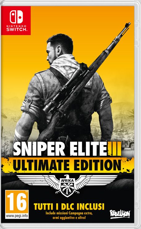 Front Cover for Sniper Elite III: Afrika - Ultimate Edition (Nintendo Switch) (download release)