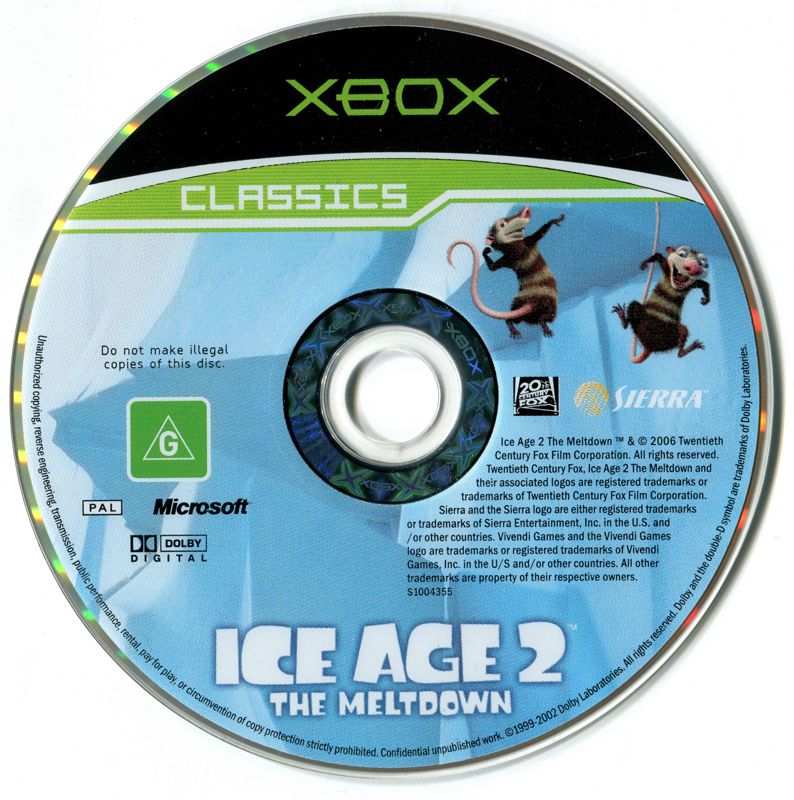 Media for Ice Age 2: The Meltdown (Xbox) (Classics release)