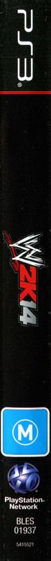 Inside Cover for WWE 2K14 (PlayStation 3): Spine