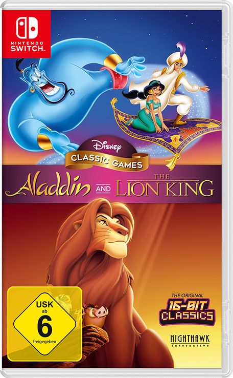 Front Cover for Disney Classic Games: Aladdin and The Lion King (Nintendo Switch) (download release)