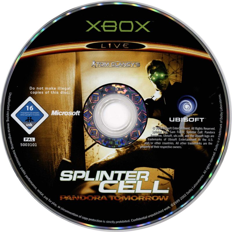 Media for Tom Clancy's Splinter Cell: Pandora Tomorrow (Xbox)