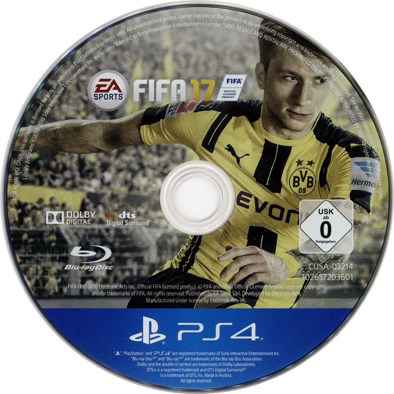 Media for FIFA 17 (PlayStation 4)