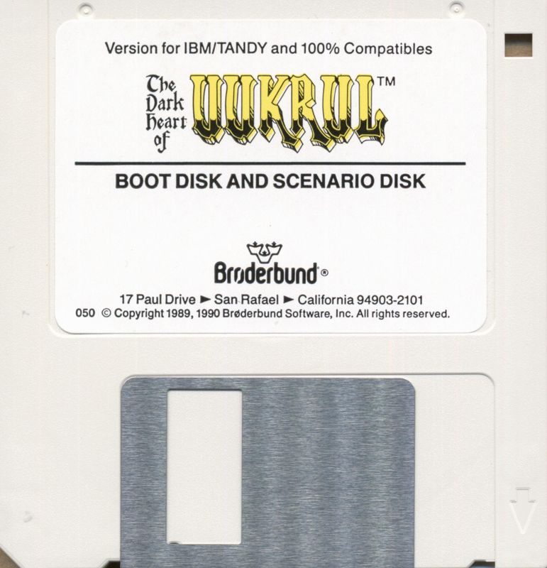 Media for The Dark Heart of Uukrul (DOS): 3.5 disk