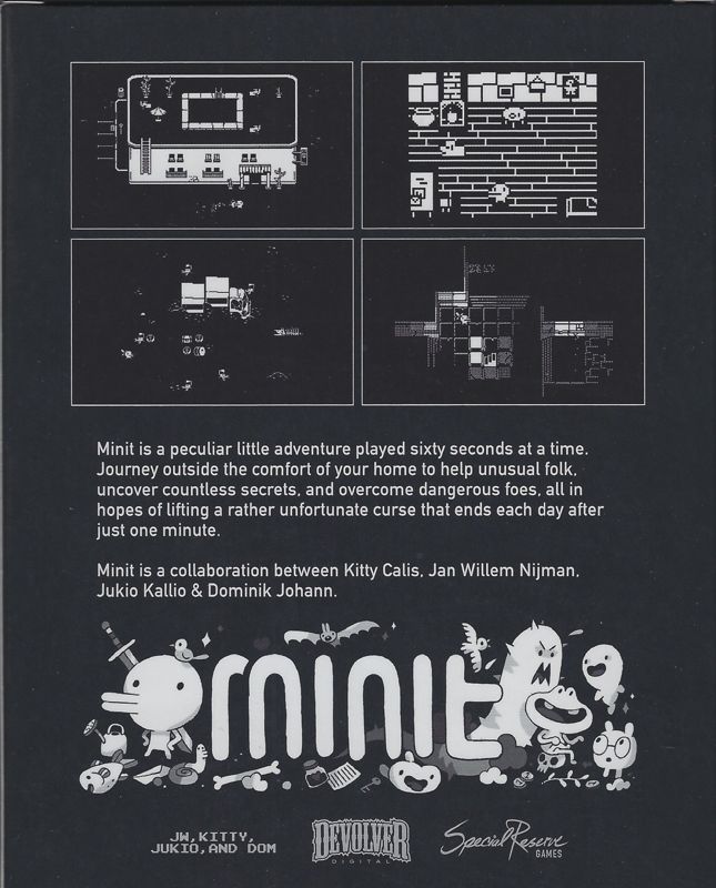 Back Cover for Minit (PlayStation 4)