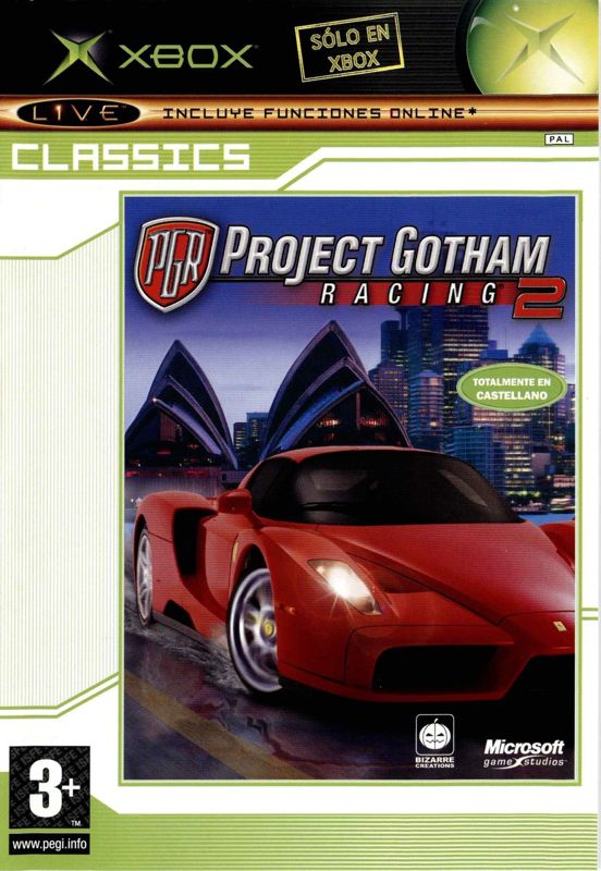 Front Cover for Project Gotham Racing 2 (Xbox) (Classics release)