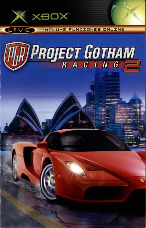 Manual for Project Gotham Racing 2 (Xbox) (Classics release): Front