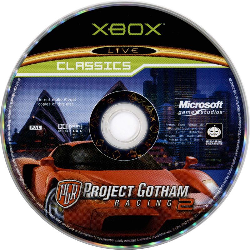 Media for Project Gotham Racing 2 (Xbox) (Classics release)