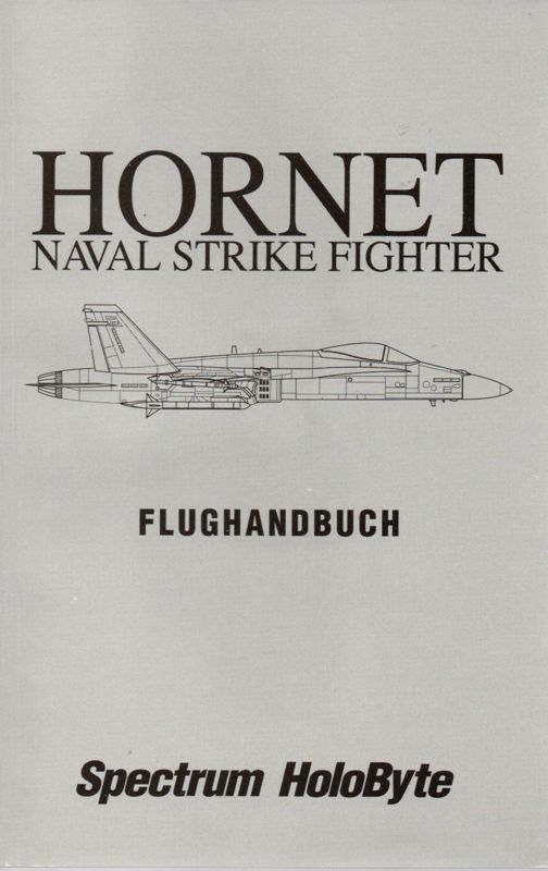 Manual for Falcon Gold (DOS): Hornet Flight Manual Front