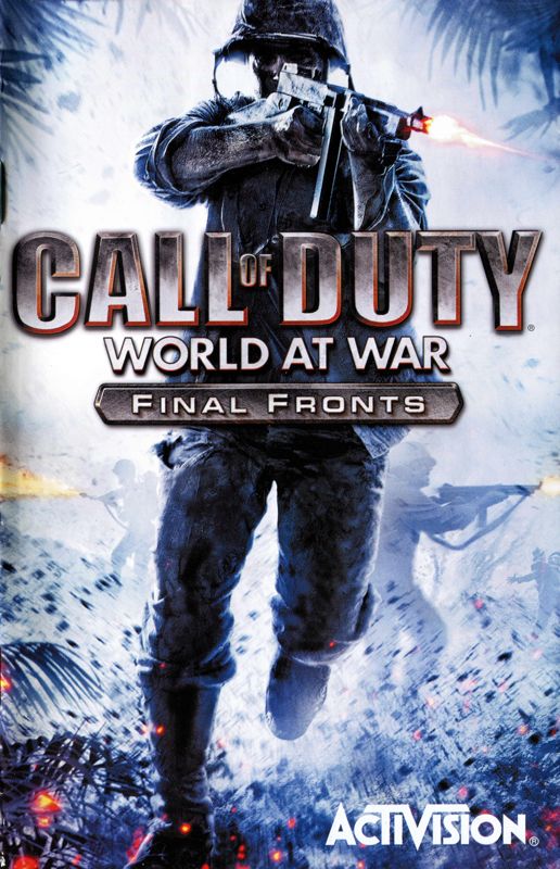 Manual for Call of Duty: World at War - Final Fronts (PlayStation 2): Front