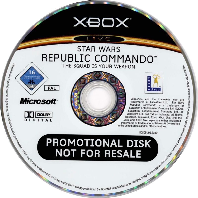 Media for Star Wars: Republic Commando (Xbox) (Promotional Xbox bundle)